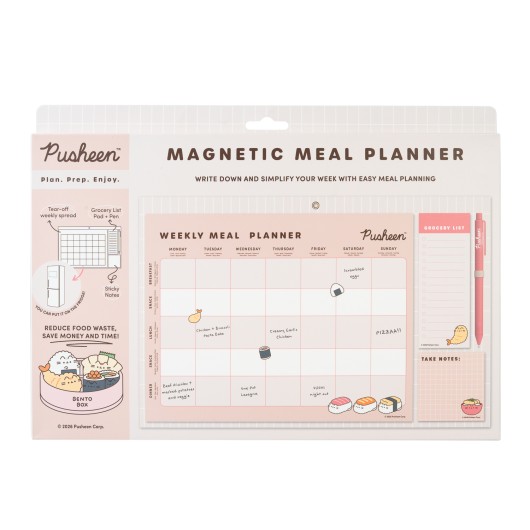 PLANIFICADOR DE COMIDAS MAGNETICO PUSHEEN SUSHI ROLL