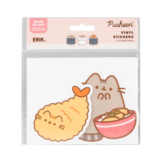 PACK 2 PEGATINAS VINILO PUSHEEN SUSHI ROLL 2