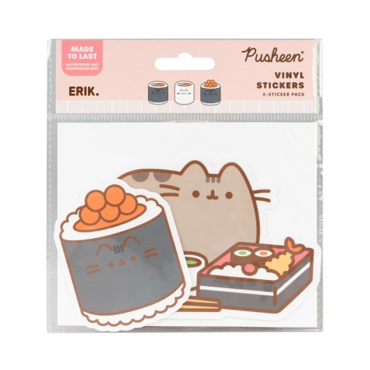 PACK 2 PEGATINAS VINILO PUSHEEN SUSHI ROLL 5