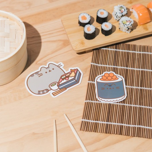 PACK 2 PEGATINAS VINILO PUSHEEN SUSHI ROLL 5