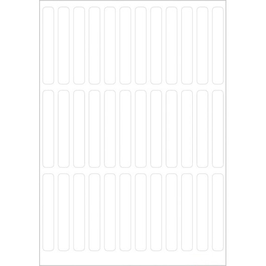 PEGATINAS VARIO 5X35MM BLANCO