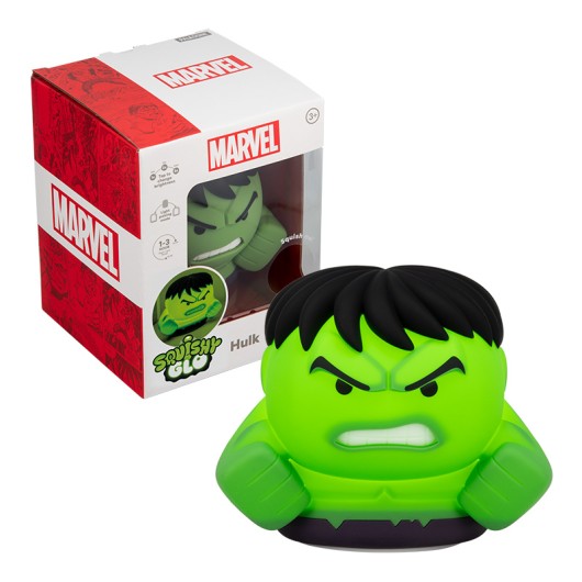 LAMPARA SQUISHY MARVEL RECARGABLE DE SILICONA HULK