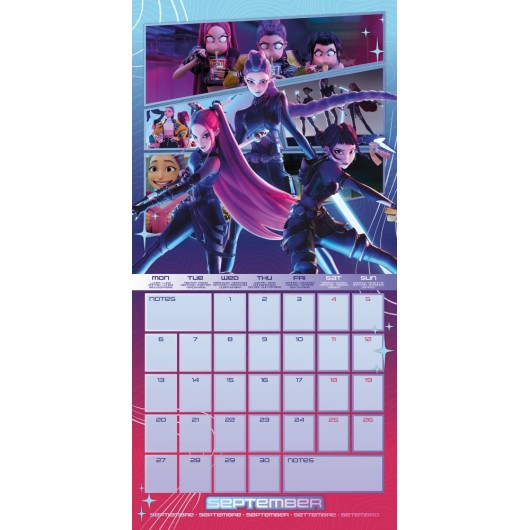 CALENDARIO 2027 30X30 KPOP DEMON HUNTERS