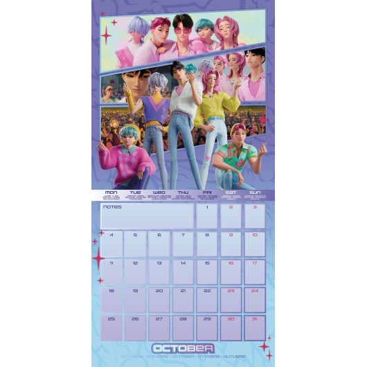 CALENDARIO 2027 30X30 KPOP DEMON HUNTERS
