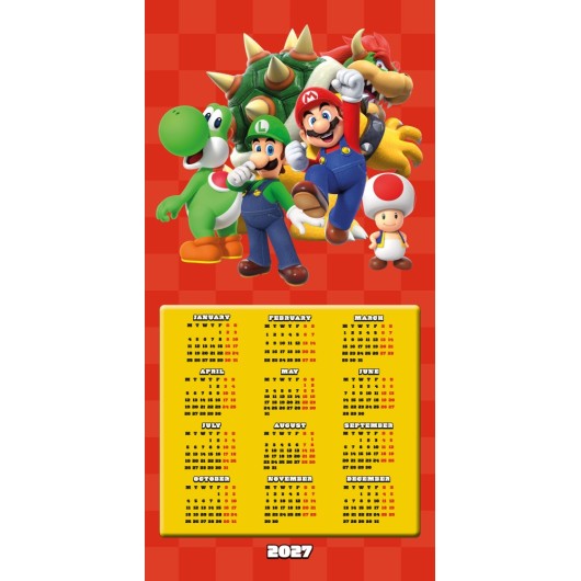CALENDARIO 2027 30X30 SUPER MARIO (PLASTIC FREE)