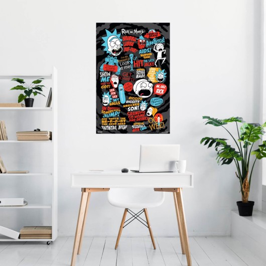 POSTER RICK & MORTY QUOTES