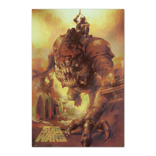 POSTER STAR WARS RANCOR RIDE