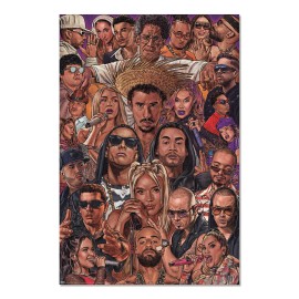 POSTER LEYENDAS DEL REGGAETON POR MORALES DE LOS RIOS