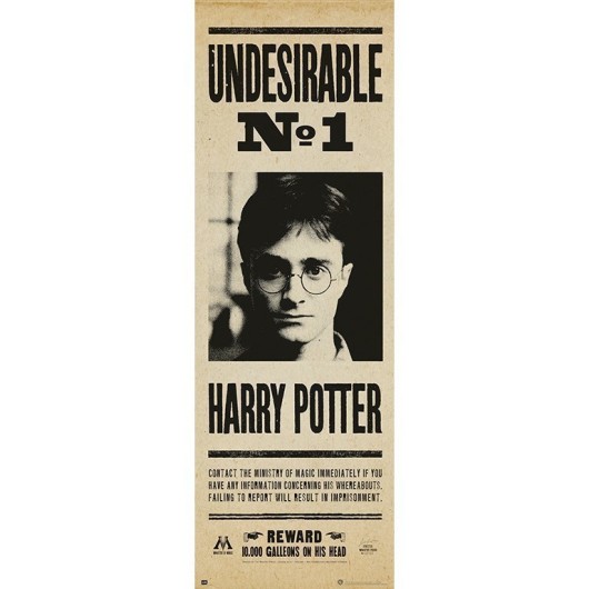 POSTER PUERTA HARRY POTTER UNDESIRABLE N§1