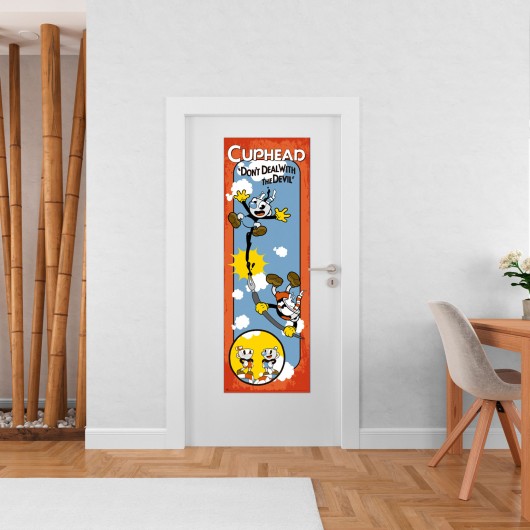 POSTER PUERTA CUPHEAD