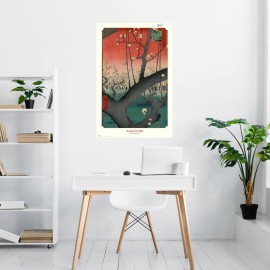 POSTER PLUM PARK AT KAMEIDO UTAGAWA HIROSHIGE 2