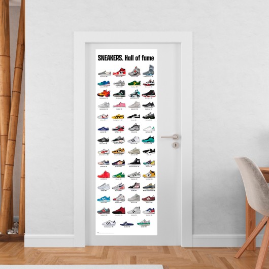 POSTER PUERTA SNEAKERS. HALL OF FAME