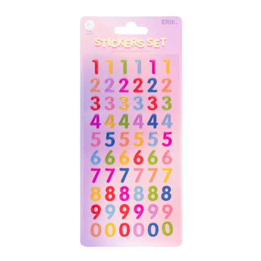 PEGATINAS 3D ESMALTADAS NUMEROS