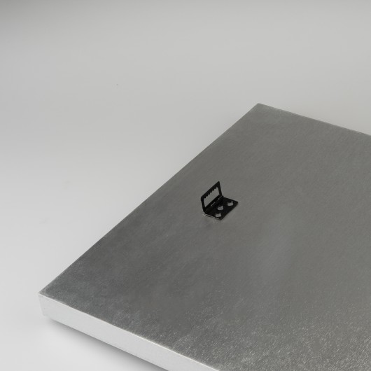 MARCO VINILO PREMIUM 32X32 CM MDF PLATA