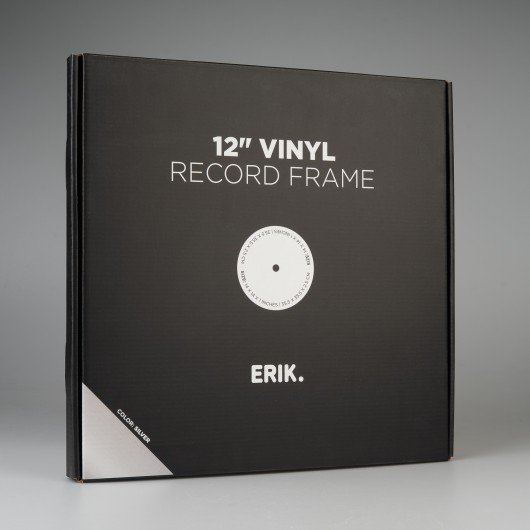 MARCO VINILO PREMIUM 32X32 CM MDF PLATA