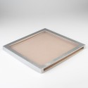 MARCO VINILO PREMIUM 32X32 CM MDF PLATA