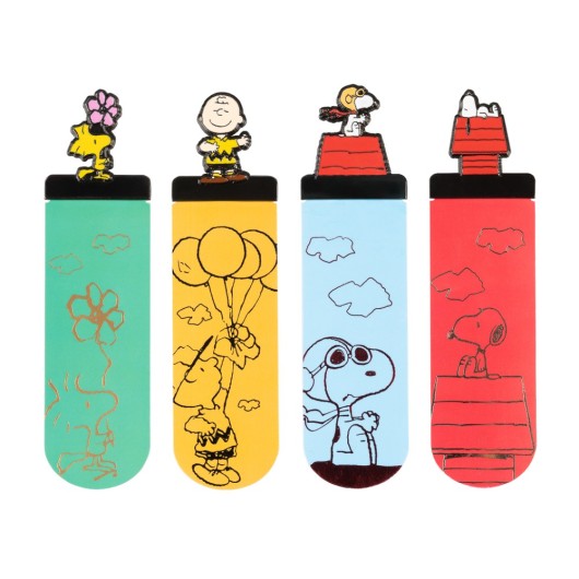 SET DE 4 MARCAPAGINAS SNOOPY