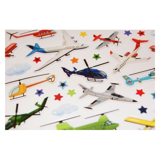 PEGATINAS CLASSY AVIACION GLITTER