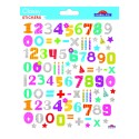 PEGATINAS CLASSY NUMEROS COLORES GLITTER