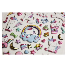 PEGATINAS TWEENY FOAMY UNICORNIOS GLITTER