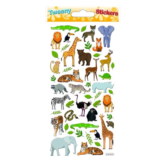 PEGATINAS TWEENY FOAMY ANIMALES AFRICANOS