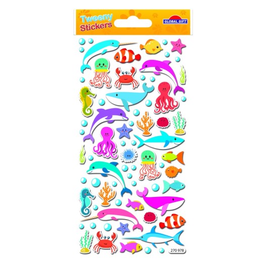 PEGATINAS TWEENY FOAMY DELFINES