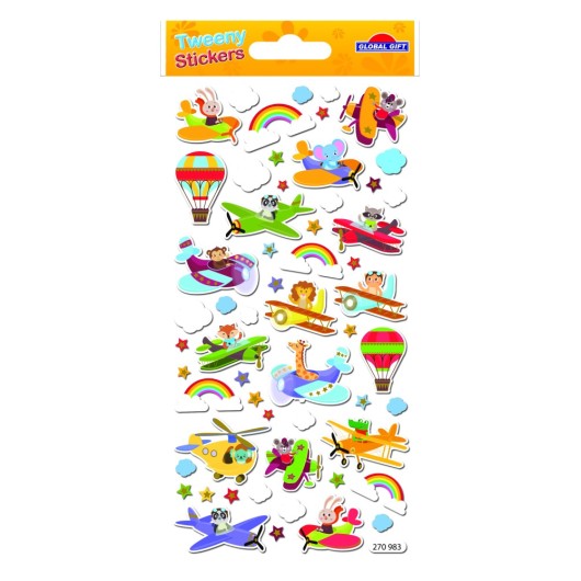 PEGATINAS TWEENY FOAMY AVIACION