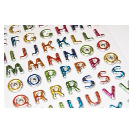 PEGATINAS TWEENY FOAMY LETRAS Y NUMEROS COLORES BRILLO