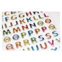PEGATINAS TWEENY FOAMY LETRAS Y NUMEROS COLORES BRILLO