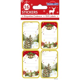 ETIQUETAS NAVIDAD PINOS Y DECORACIONES