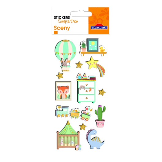 PEGATINAS SCENY SCRAP & DECO INFANTIL RELIEVE