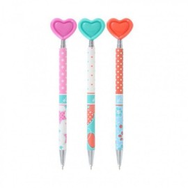 DISPLAY BOLIGRAFOS CORAZON COLORES 2
