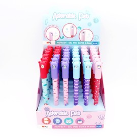 DISPLAY BOLIGRAFOS GEL ADORABLE PET POLO NORTE