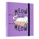 CARPETA 2 ANILLAS MEOW MEOW WEIRD CATS