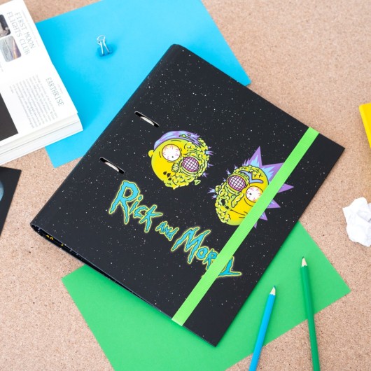 CARPETA 2 ANILLAS RICK & MORTY MUTANT