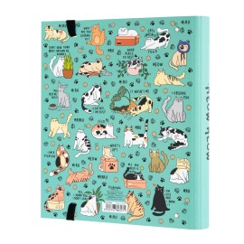 CARPETA 4 ANILLAS MEOW MEOW WEIRD CATS 2