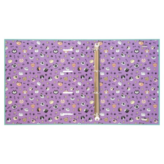 CARPETA 4 ANILLAS MEOW MEOW WEIRD CATS