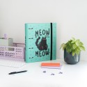 CARPETA 4 ANILLAS MEOW MEOW WEIRD CATS
