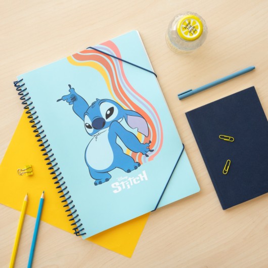 CARPETA DE FUNDAS A4 DISNEY STITCH WAVES