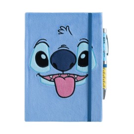CUADERNO PREMIUM A5 TAPA FELPA CON BOLIGRAFO PROYECTOR DISNEY STITCH TROPICAL