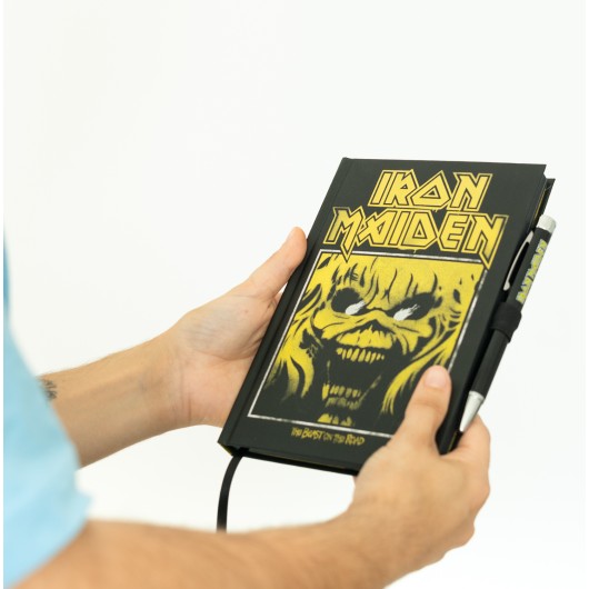 CUADERNO PREMIUM A5 CON BOLIGRAFO PROYECTOR IRON MAIDEN
