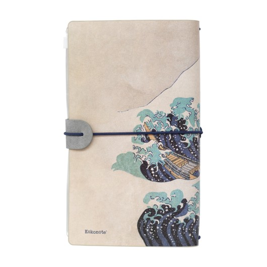 CUADERNO DE VIAJE LA GRAN OLA DE KANAGAWA HOKUSAI