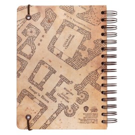 CUADERNO TAPA FORRADA A5 HARRY POTTER THE MARAUDER'S MAP 2