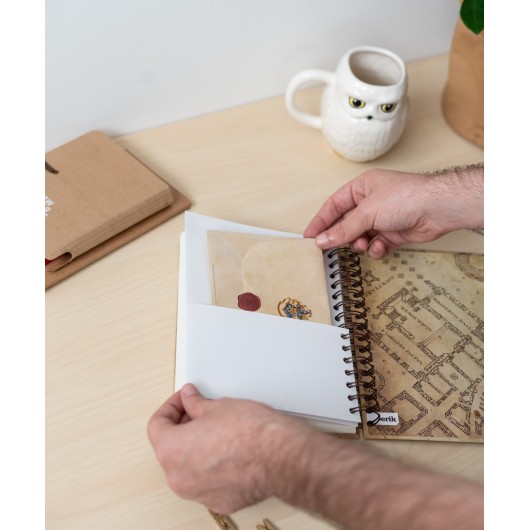 CUADERNO TAPA FORRADA A5 HARRY POTTER THE MARAUDER'S MAP