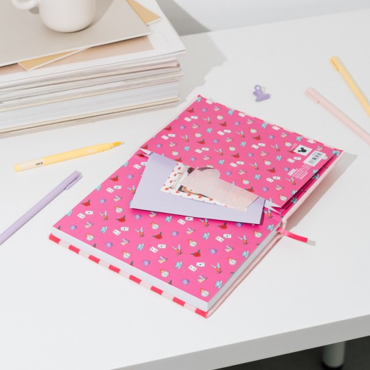 CUADERNO PREMIUM A5 TAPA FELPA DISNEY ALICIA EN EL PAIS DE LAS MARAVILLAS GATO CHESHIRE
