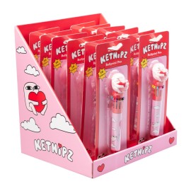 EXPOSITOR READY TO SELL BOLIGRAFOS 3D 10 COLORES KETNIPZ SIN MERCANCIA 2