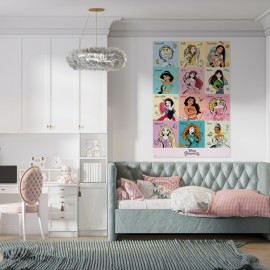 POSTER DISNEY PRINCESAS BRUSH STROKES 2