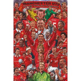 POSTER LEYENDAS DEL MANCHESTER
