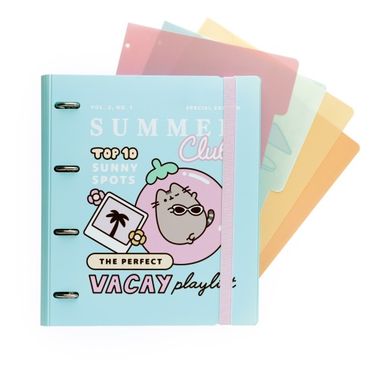 CARPETA 4 ANILLAS POLIPROPILENO PUSHEEN