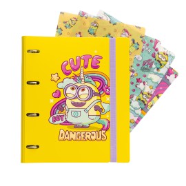 CARPETA 4 ANILLAS POLIPROPILENO MINIONS
